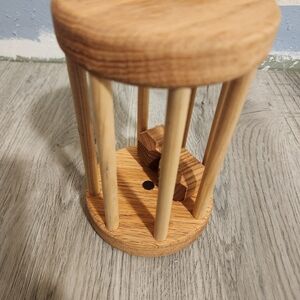 Natural Wood Rolling Cage Toy for Kids